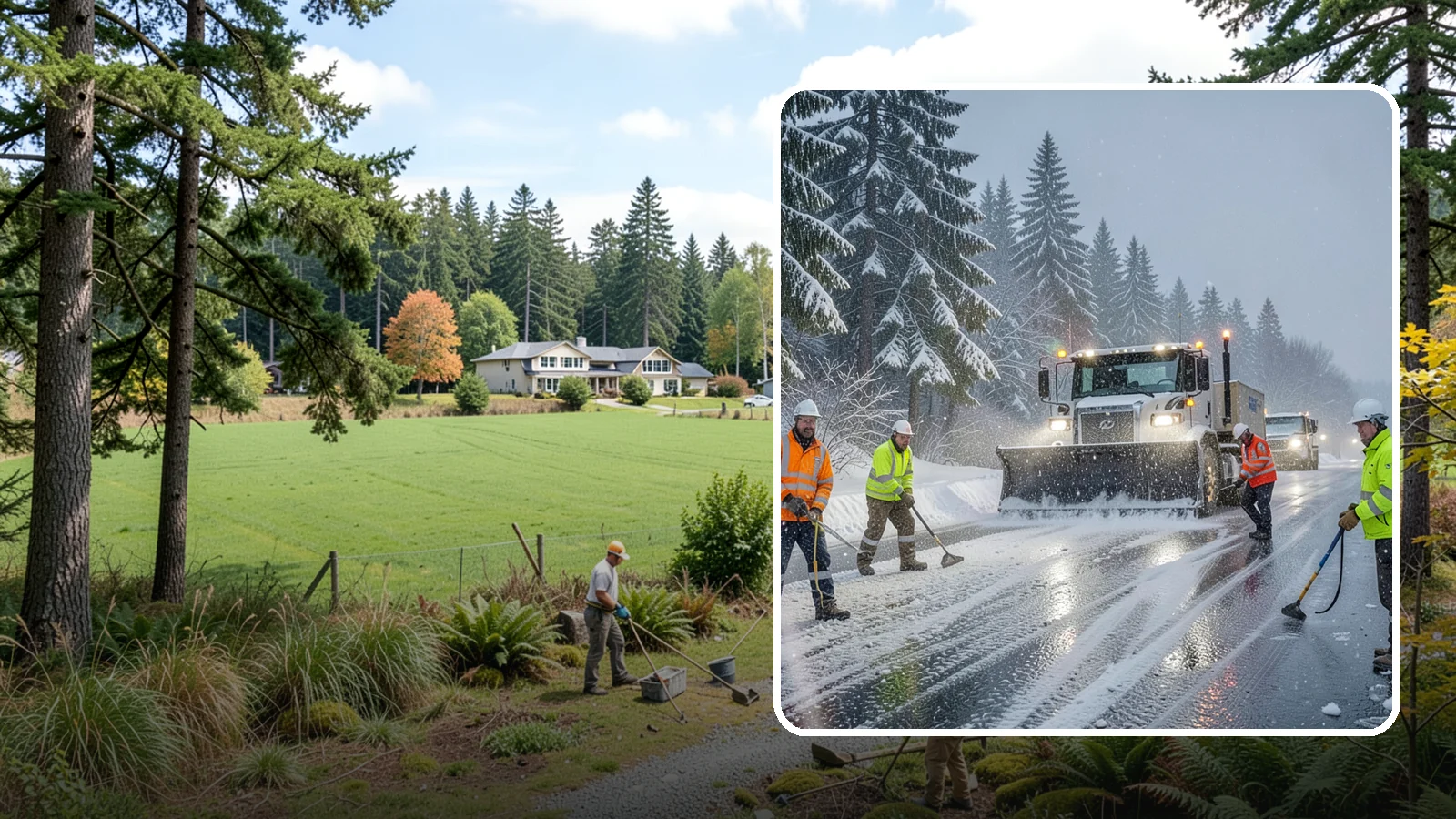 Refreeze Response in Lyman, Skagit County, WA - We prevent and treat the overnight refreeze that turns wet Western Washington pavement into ice after dark.