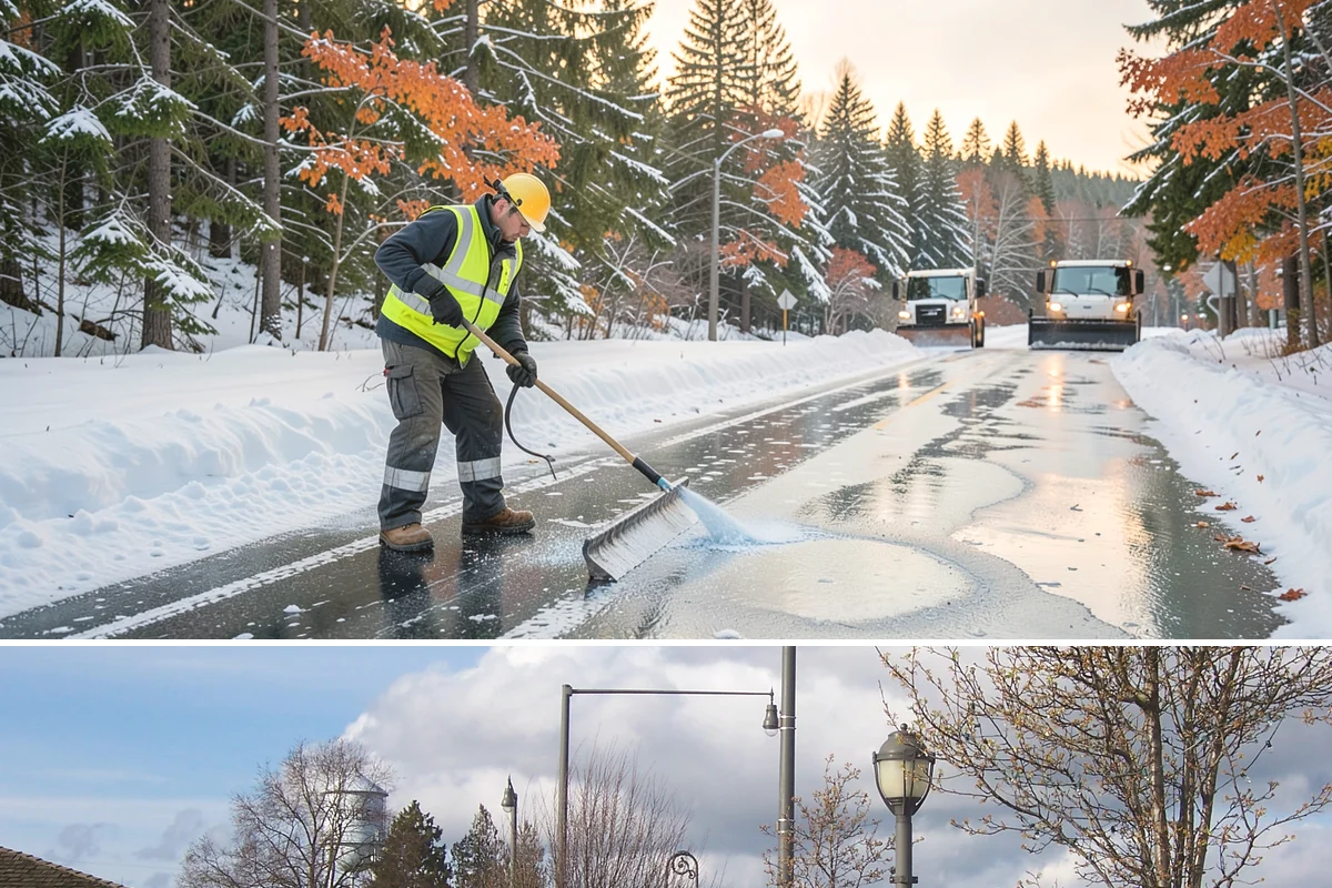 Refreeze Response in Marysville, Snohomish County, WA - Refreeze response is essential from November through March whenever damp lowland surfaces face clearing skies and a nighttime...