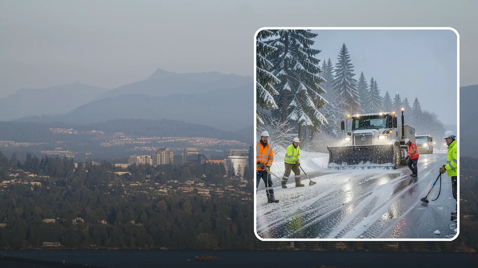 Refreeze Response in Medina, King County, WA - We prevent and treat the overnight refreeze that turns wet Western Washington pavement into ice after dark.