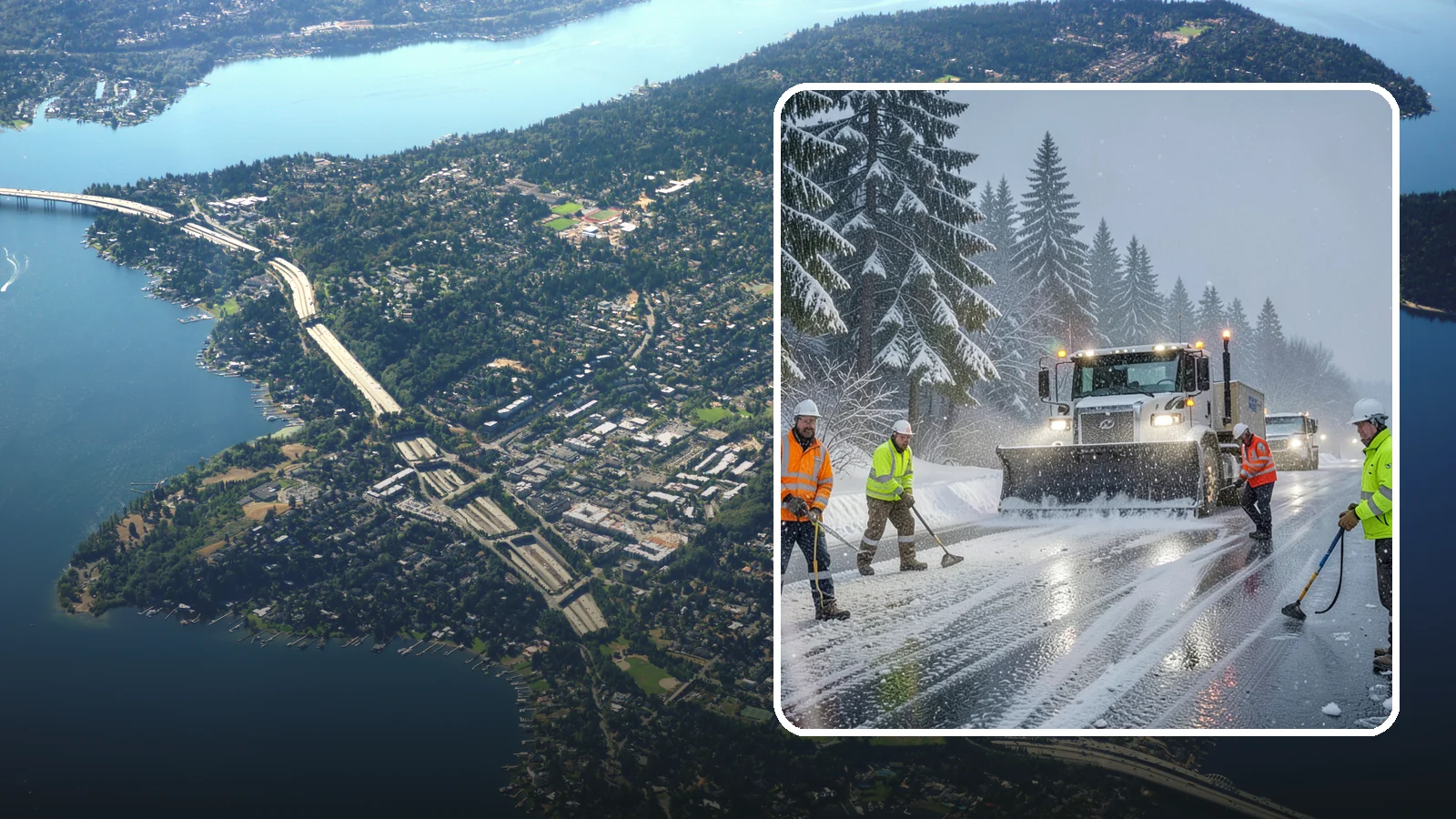 Refreeze Response in Mercer Island, King County, WA - We prevent and treat the overnight refreeze that turns wet Western Washington pavement into ice after dark.