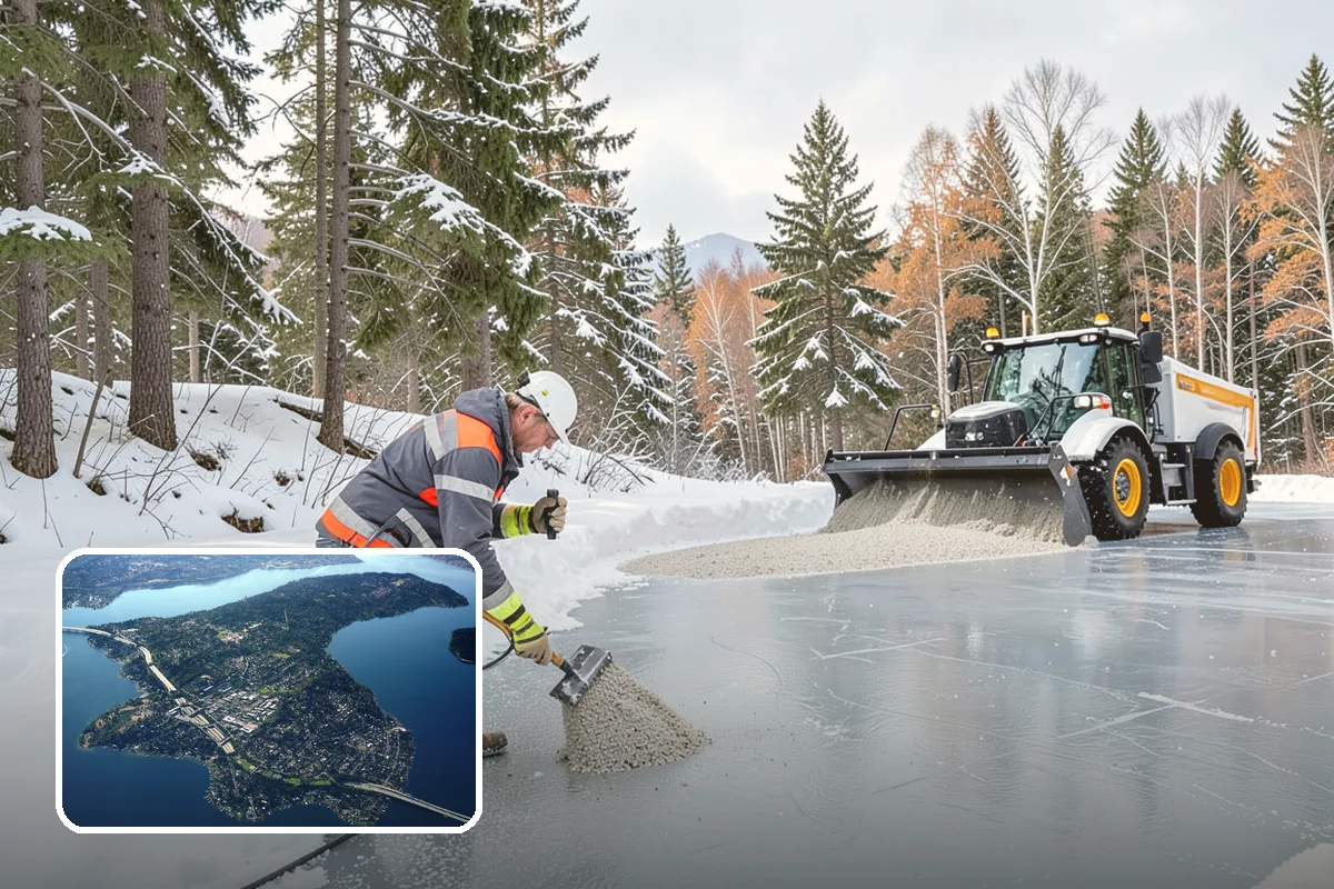 Refreeze Response in Mercer Island, King County, WA - Evening treatment timed to the forecast overnight freeze
