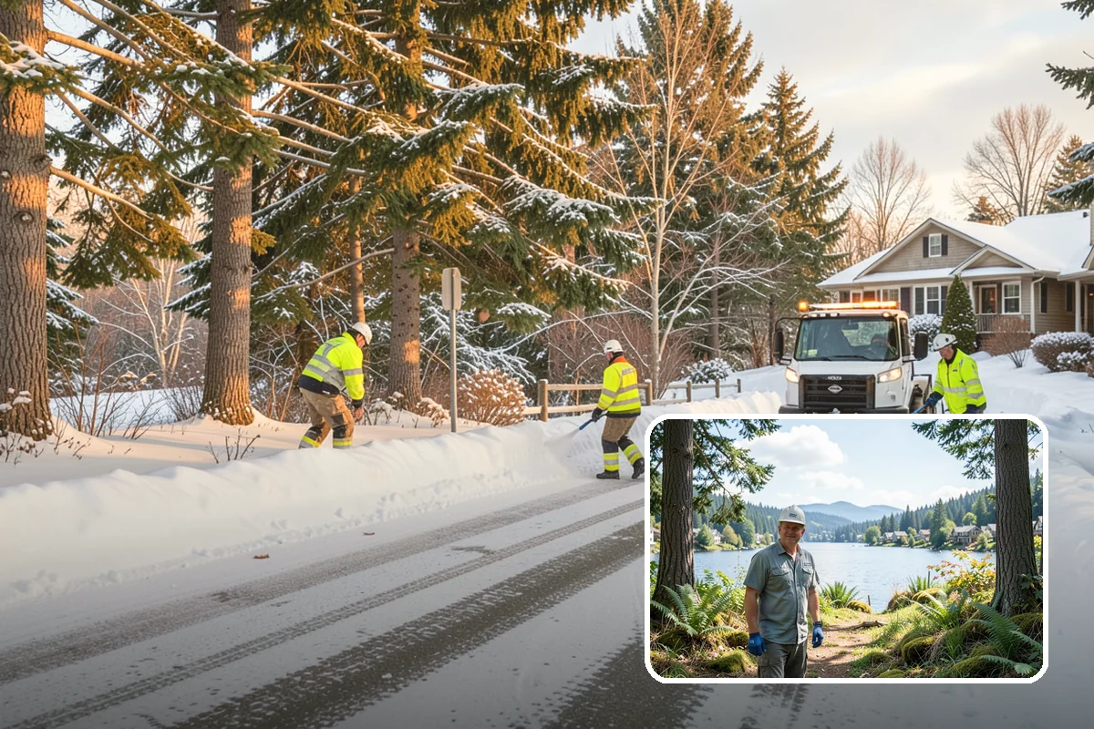 Refreeze Response in Milton, King County, WA - Evening treatment timed to the forecast overnight freeze