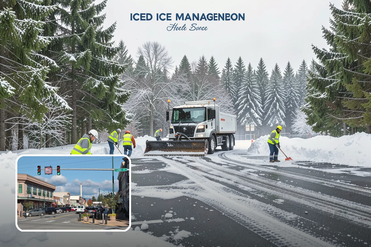 Refreeze Response in Monroe, Snohomish County, WA - Evening treatment timed to the forecast overnight freeze