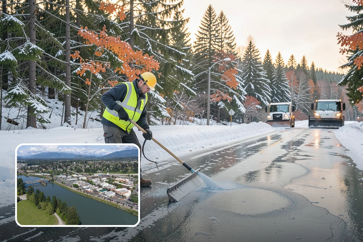 Refreeze Response in Mount Vernon, Skagit County, WA - Evening treatment timed to the forecast overnight freeze