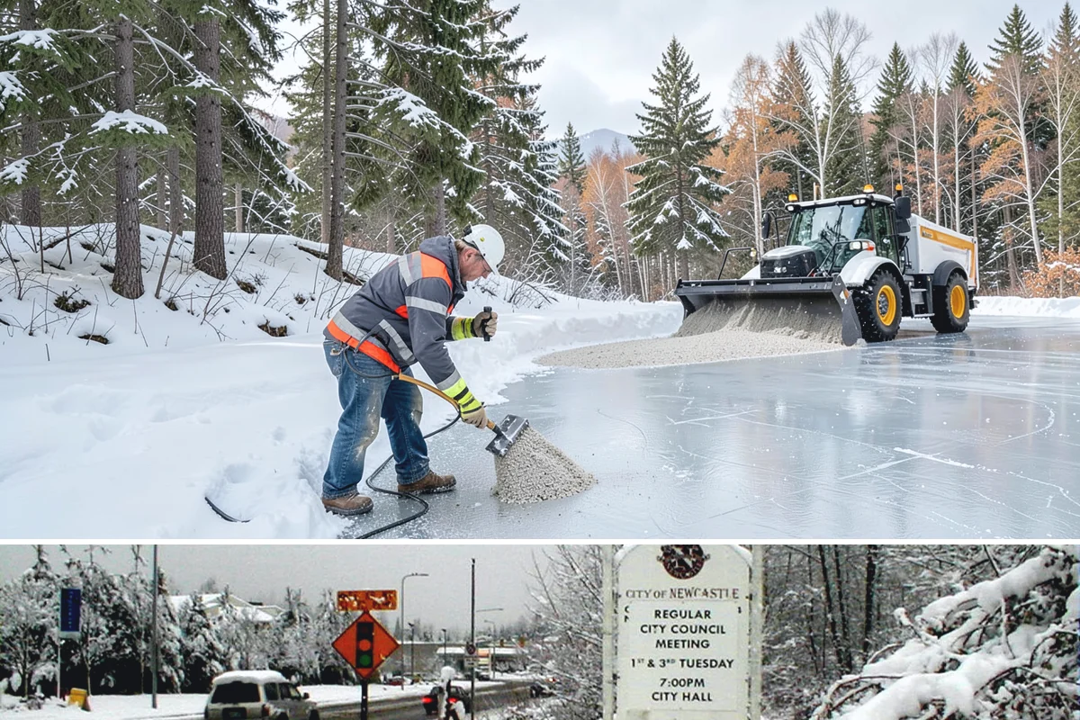 Refreeze Response in Newcastle, King County, WA - Refreeze response is essential from November through March whenever damp lowland surfaces face clearing skies and a nighttime...