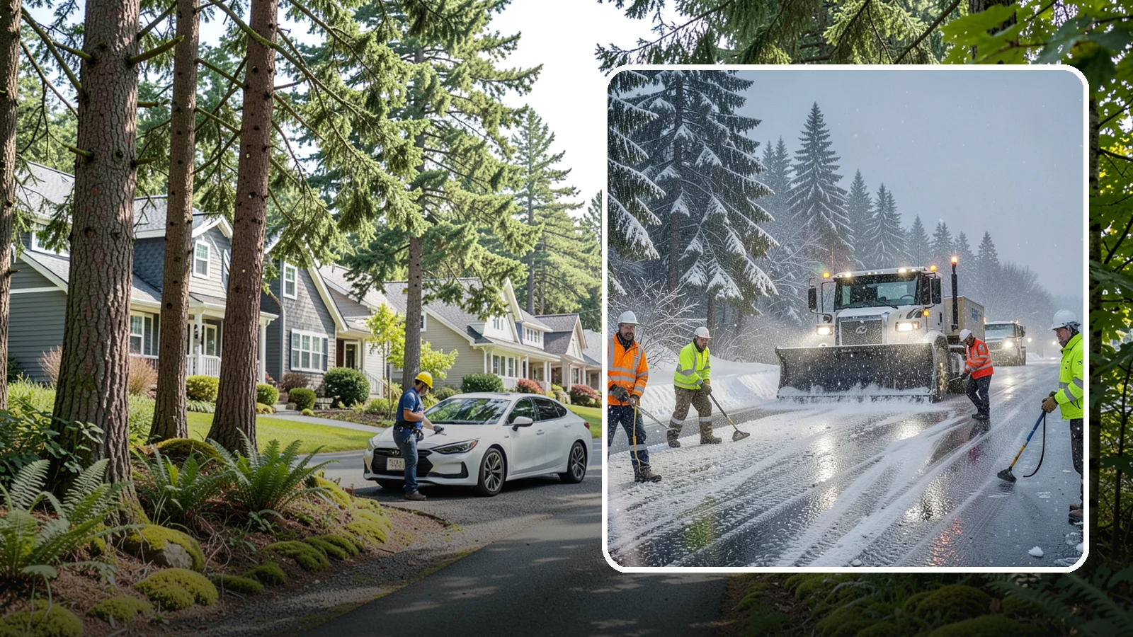 Refreeze Response in Normandy Park, King County, WA - We prevent and treat the overnight refreeze that turns wet Western Washington pavement into ice after dark.