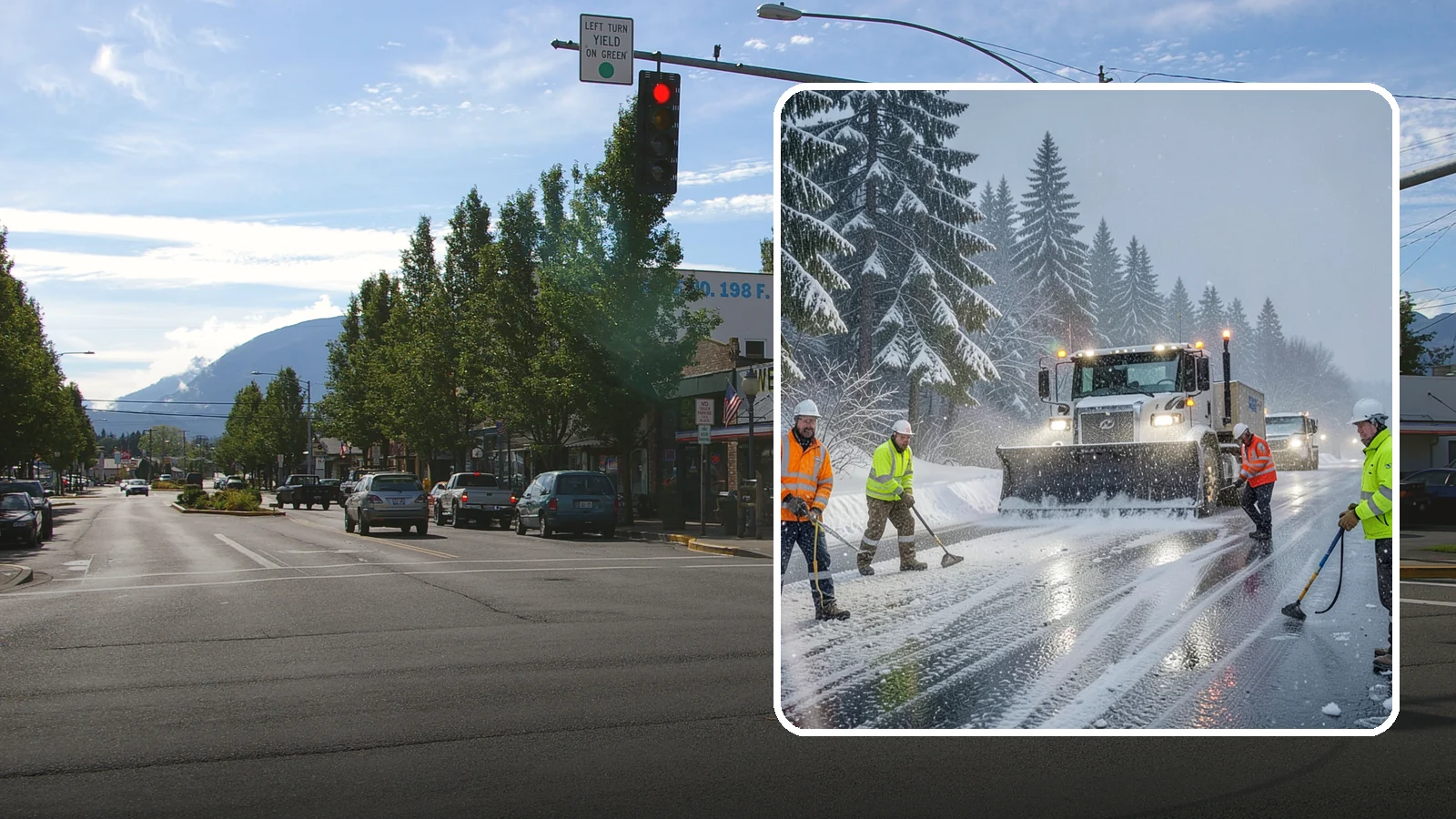 Refreeze Response in North Bend, King County, WA - We prevent and treat the overnight refreeze that turns wet Western Washington pavement into ice after dark.