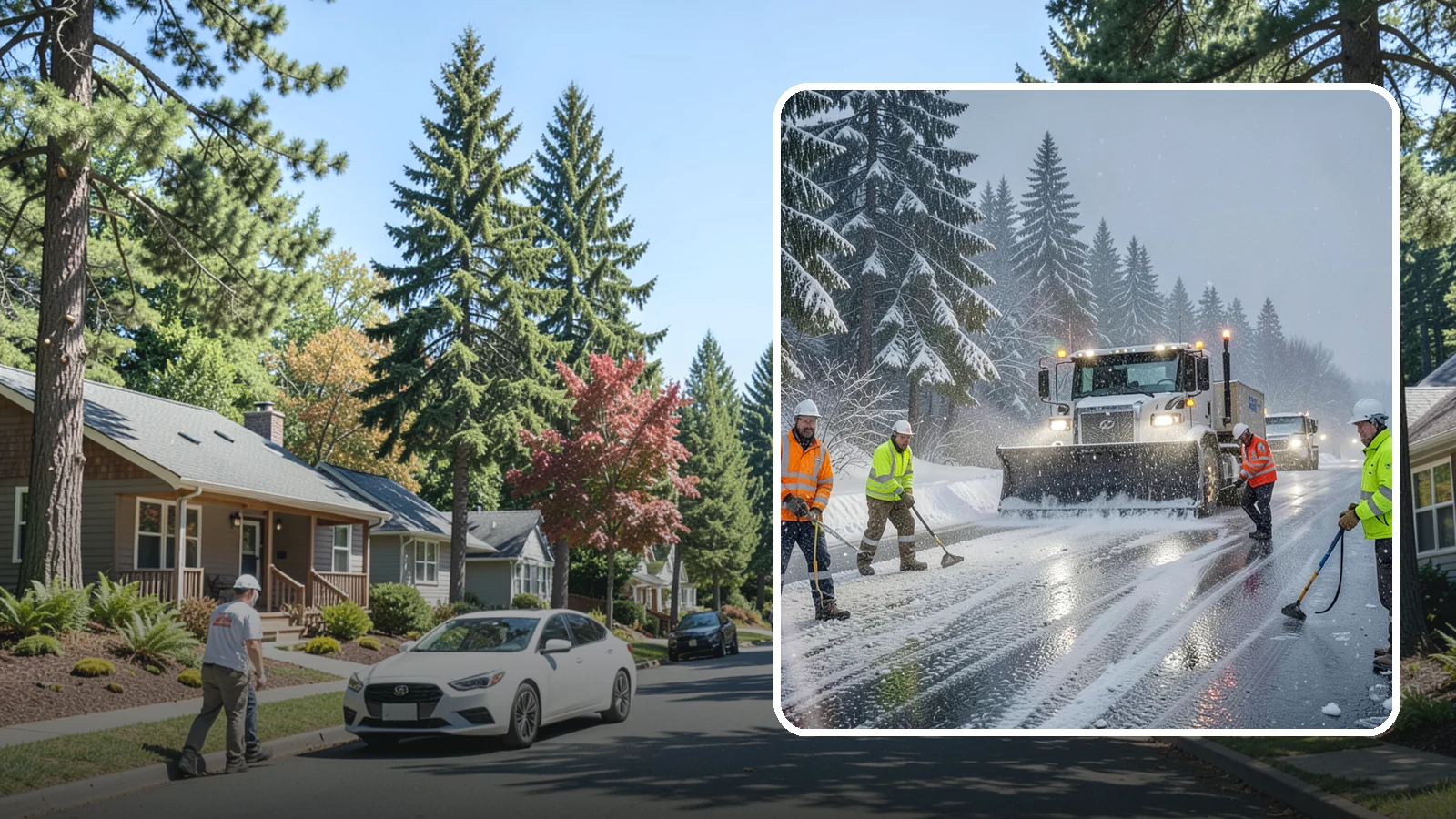 Refreeze Response in Orting, Pierce County, WA - We prevent and treat the overnight refreeze that turns wet Western Washington pavement into ice after dark.