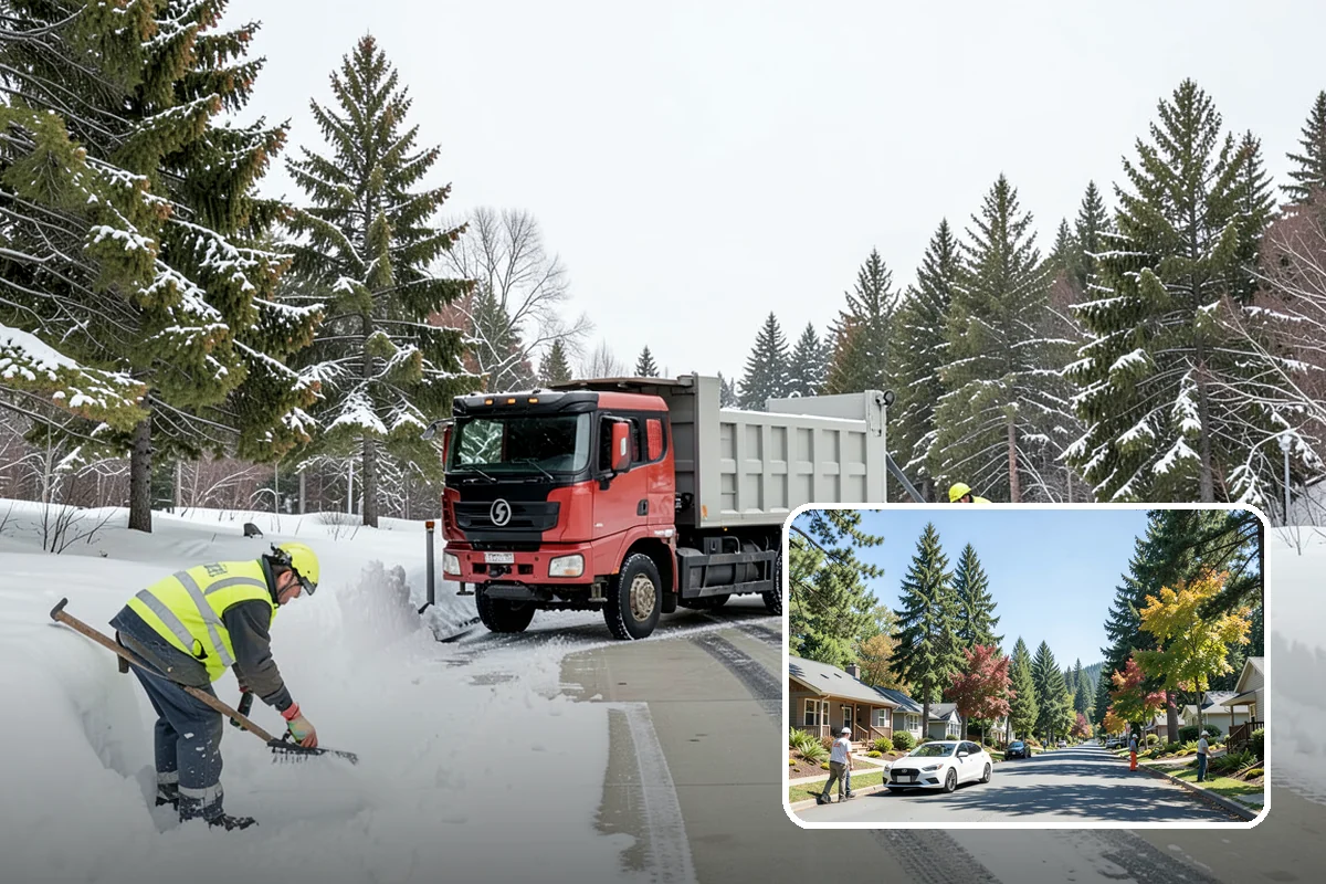 Refreeze Response in Orting, Pierce County, WA - Evening treatment timed to the forecast overnight freeze