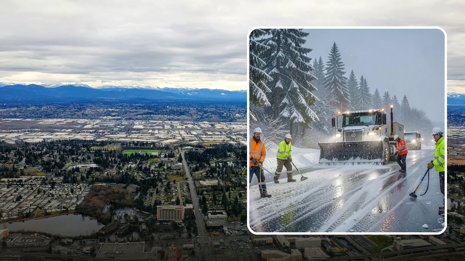 Refreeze Response in SeaTac, King County, WA - We prevent and treat the overnight refreeze that turns wet Western Washington pavement into ice after dark.