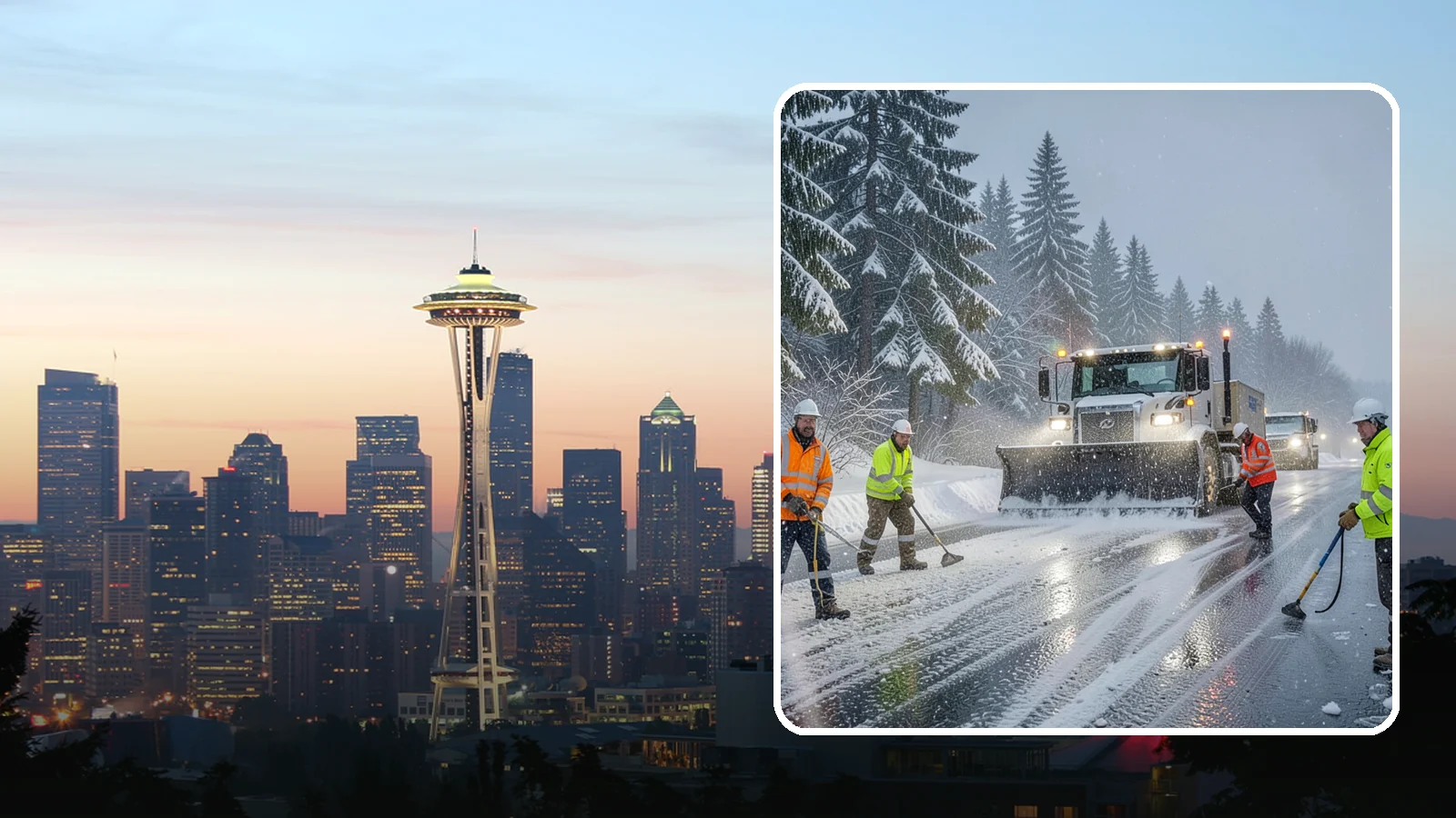 Refreeze Response in Seattle, King County, WA - We prevent and treat the overnight refreeze that turns wet Western Washington pavement into ice after dark.
