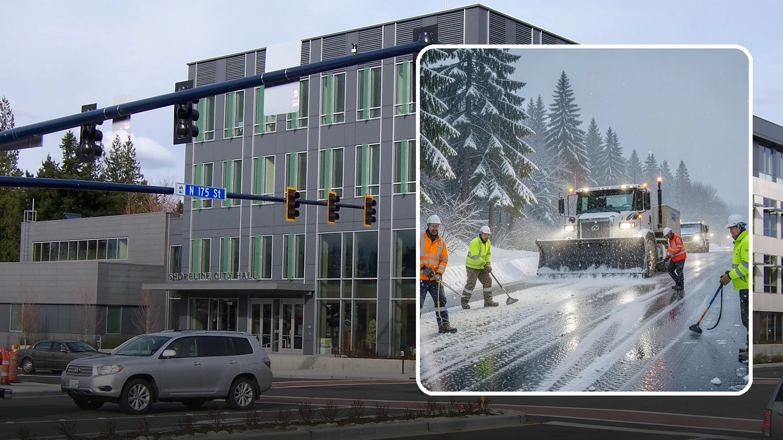 Refreeze Response in Shoreline, King County, WA - We prevent and treat the overnight refreeze that turns wet Western Washington pavement into ice after dark.