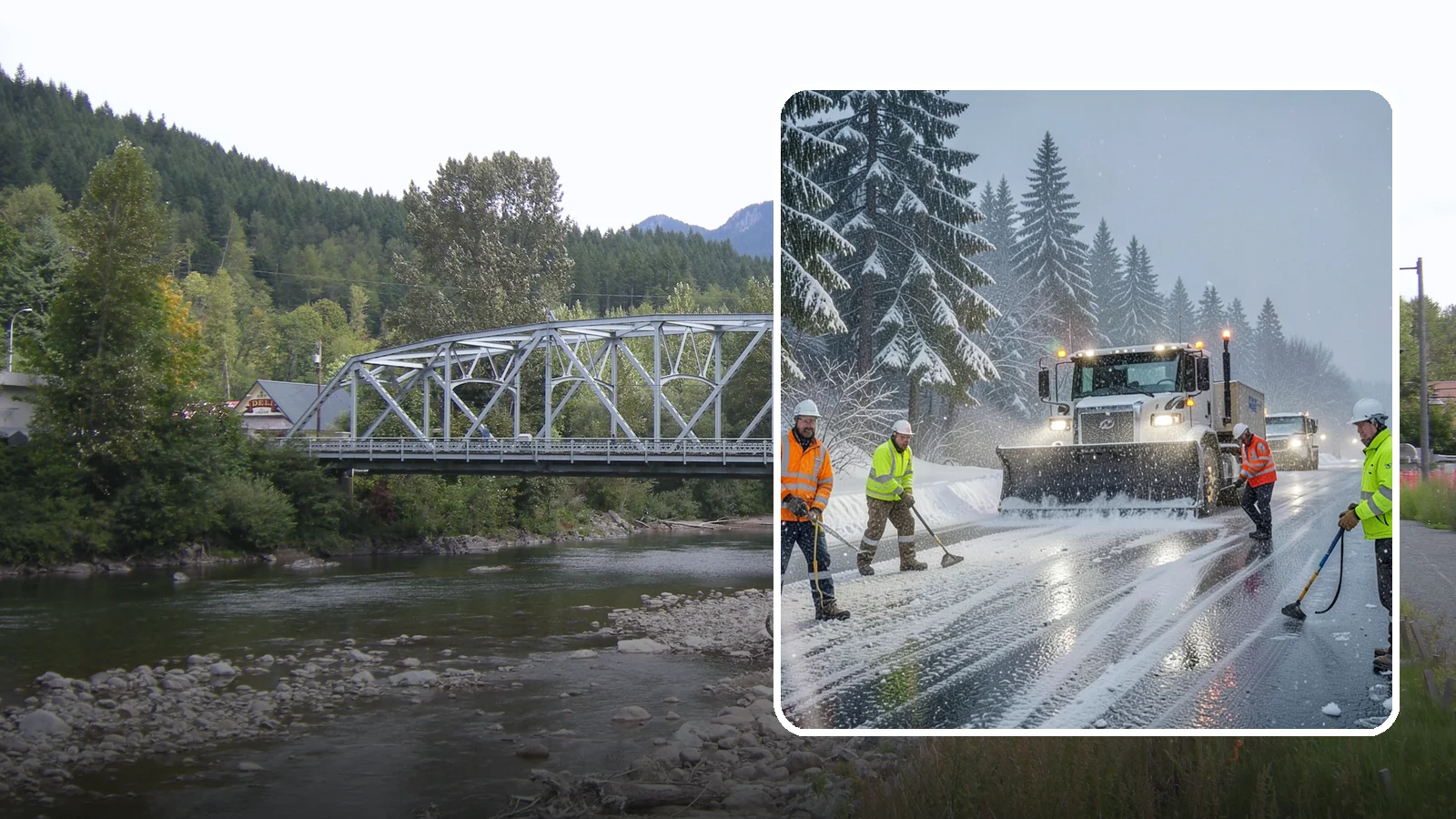 Refreeze Response in Skykomish, King County, WA - We prevent and treat the overnight refreeze that turns wet Western Washington pavement into ice after dark.