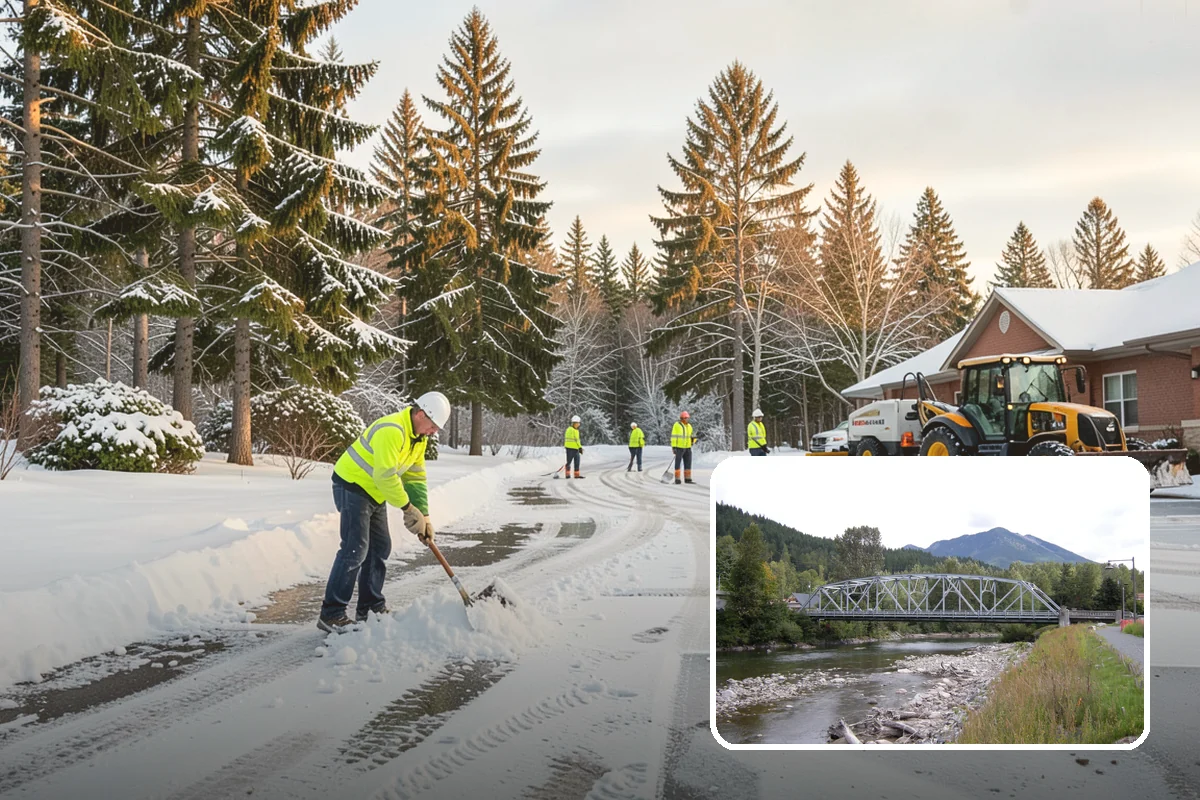 Refreeze Response in Skykomish, King County, WA - Evening treatment timed to the forecast overnight freeze