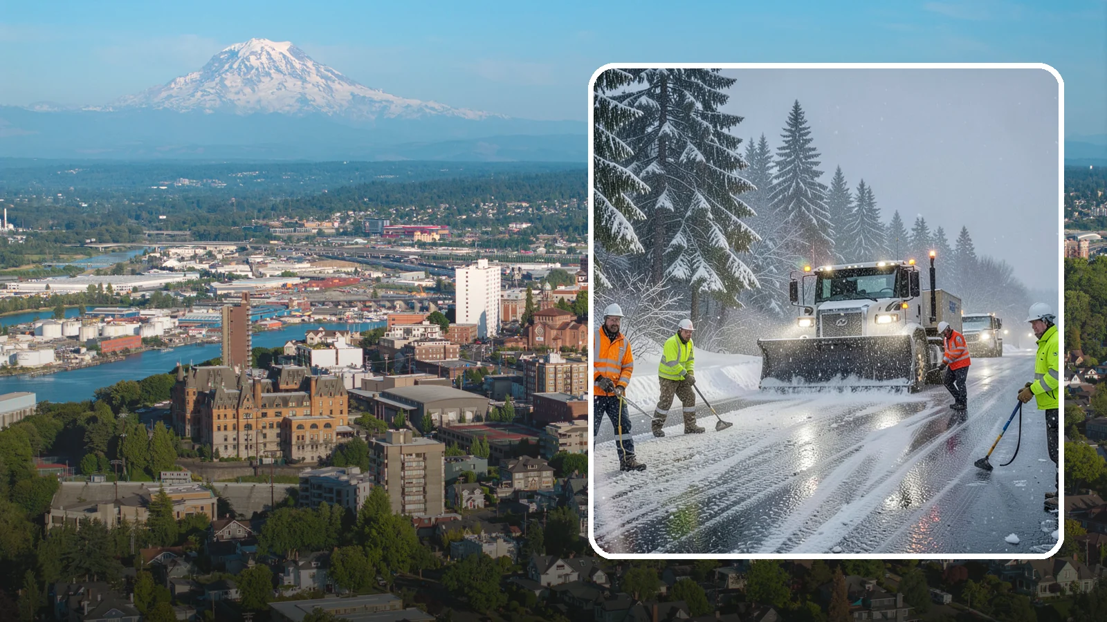 Refreeze Response in Tacoma, Pierce County, WA - We prevent and treat the overnight refreeze that turns wet Western Washington pavement into ice after dark.
