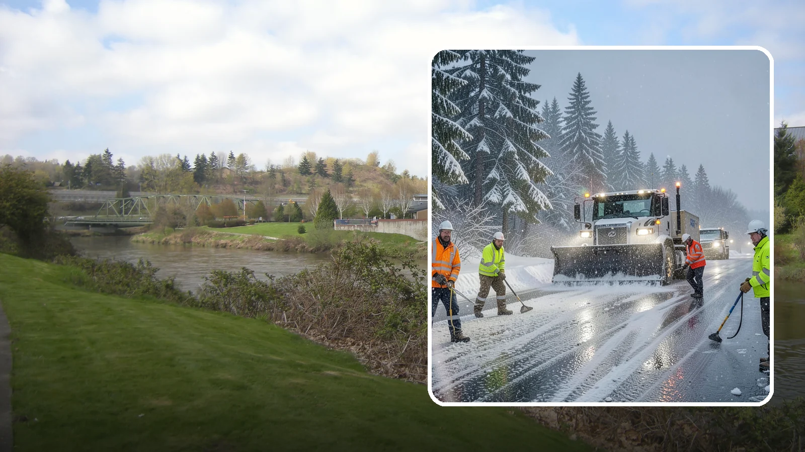 Refreeze Response in Tukwila, King County, WA - We prevent and treat the overnight refreeze that turns wet Western Washington pavement into ice after dark.