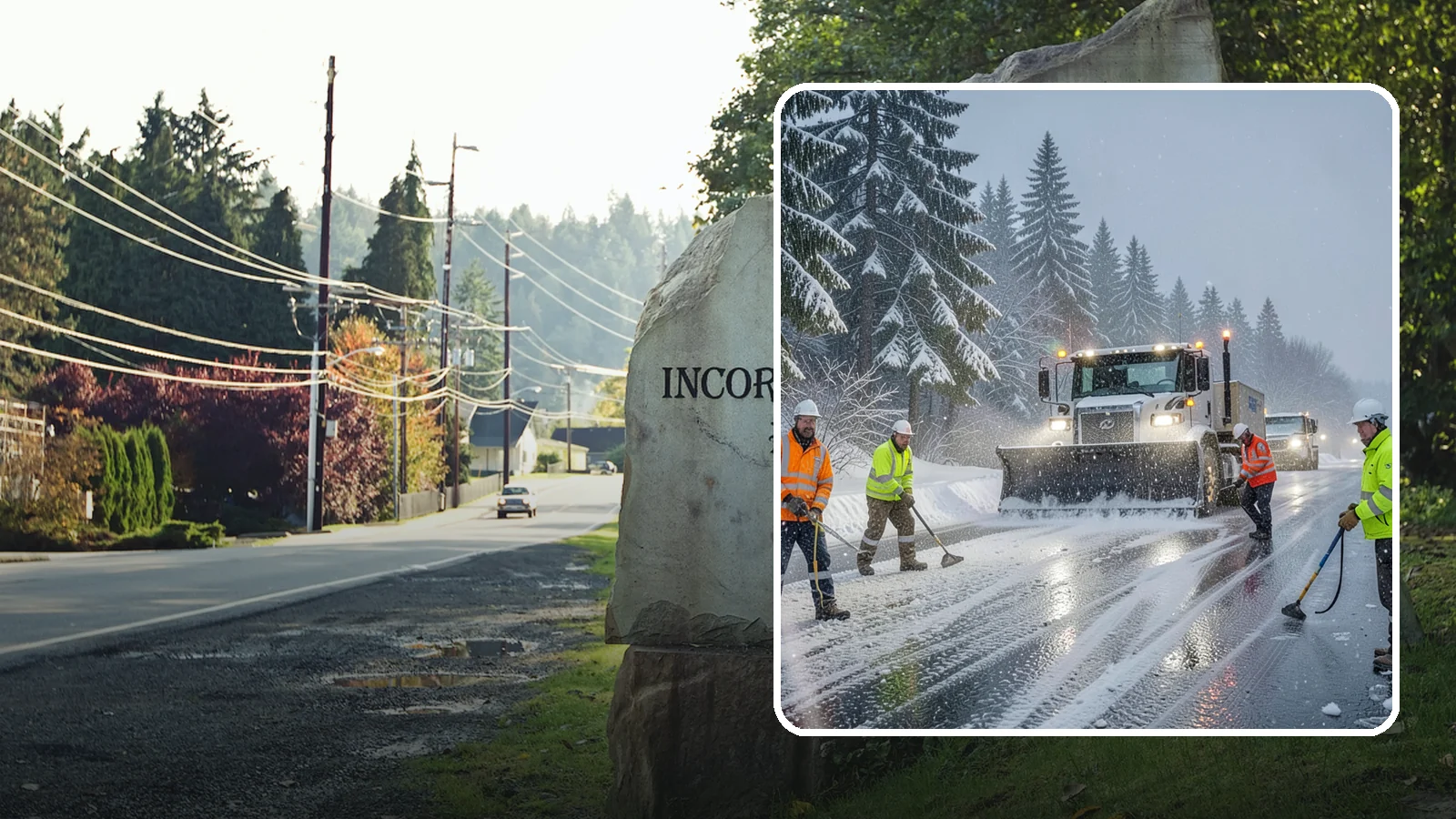 Refreeze Response in Wilkeson, Pierce County, WA - We prevent and treat the overnight refreeze that turns wet Western Washington pavement into ice after dark.