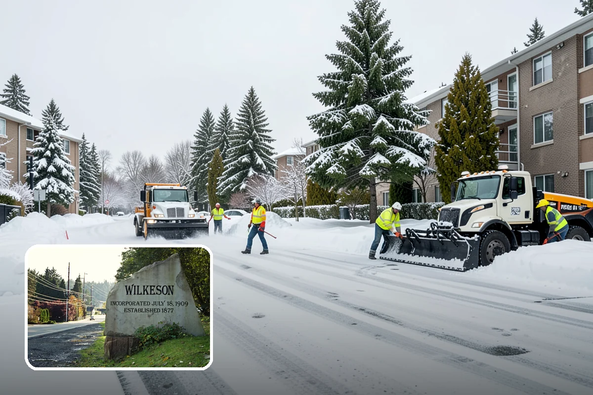 Refreeze Response in Wilkeson, Pierce County, WA - Evening treatment timed to the forecast overnight freeze