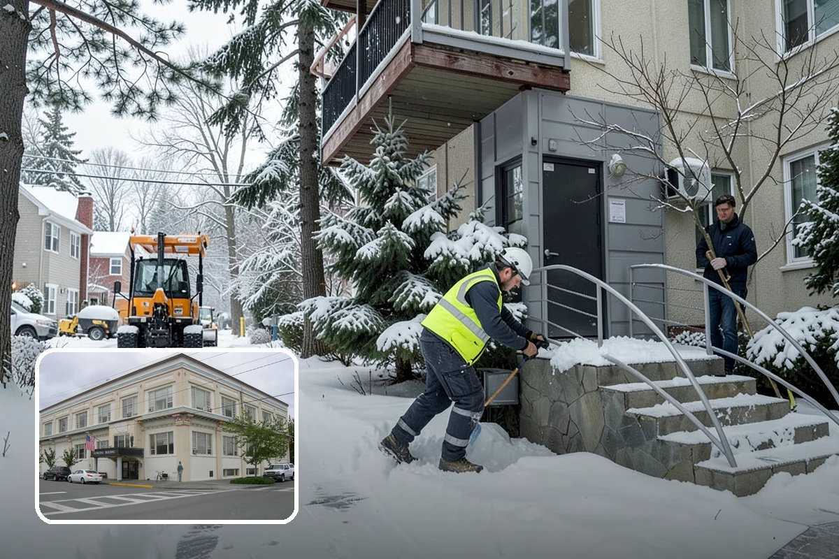 Rental Property Snow Removal in Anacortes, Skagit County, WA - Reduces landlord liability from slip-and-fall claims