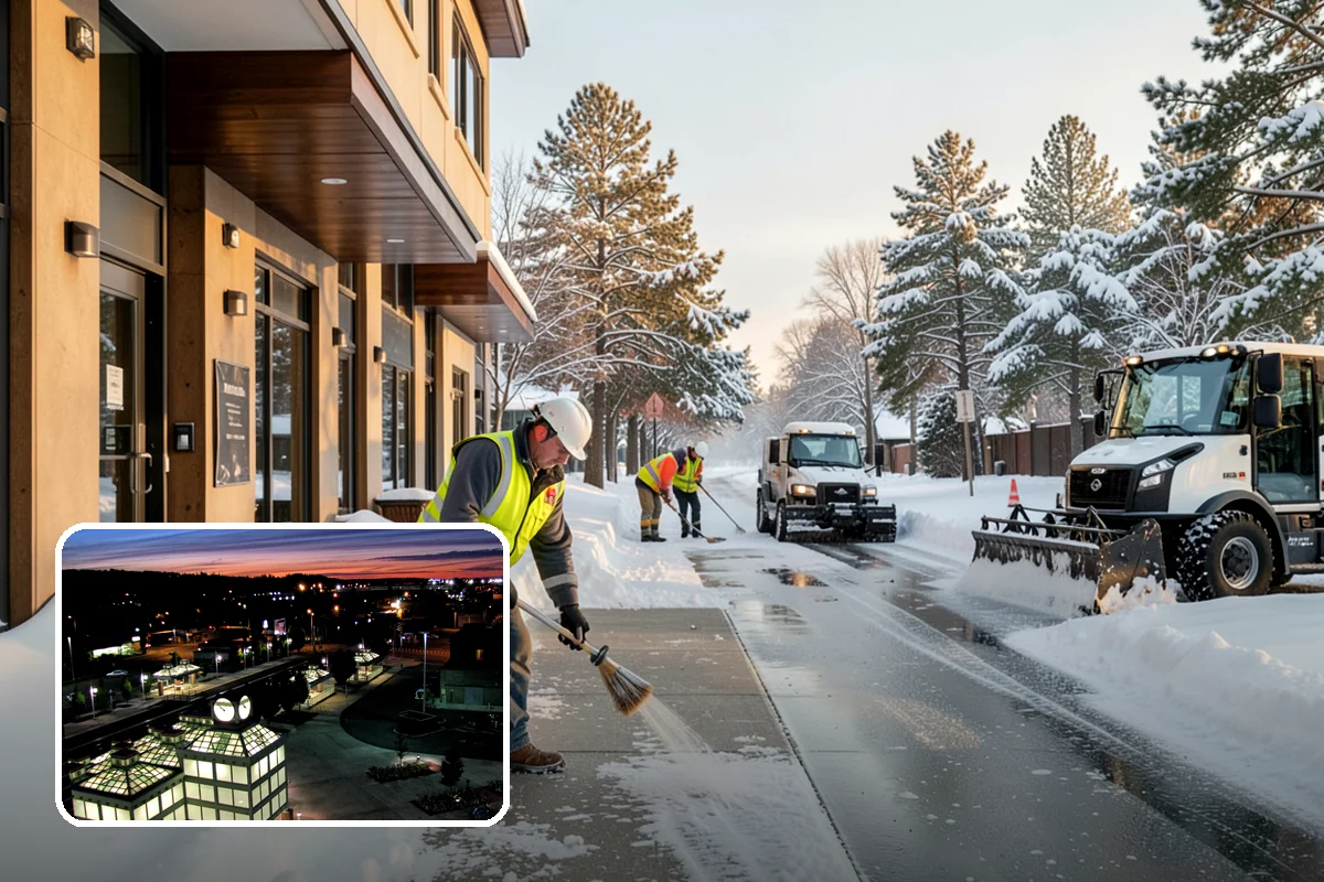 Rental Property Snow Removal in Auburn, King County, WA - Reduces landlord liability from slip-and-fall claims