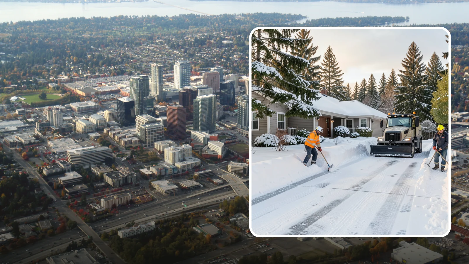 Rental Property Snow Removal in Bellevue, King County, WA - We handle snow and ice for Western Washington rental properties so owners stay compliant and tenants stay safe.