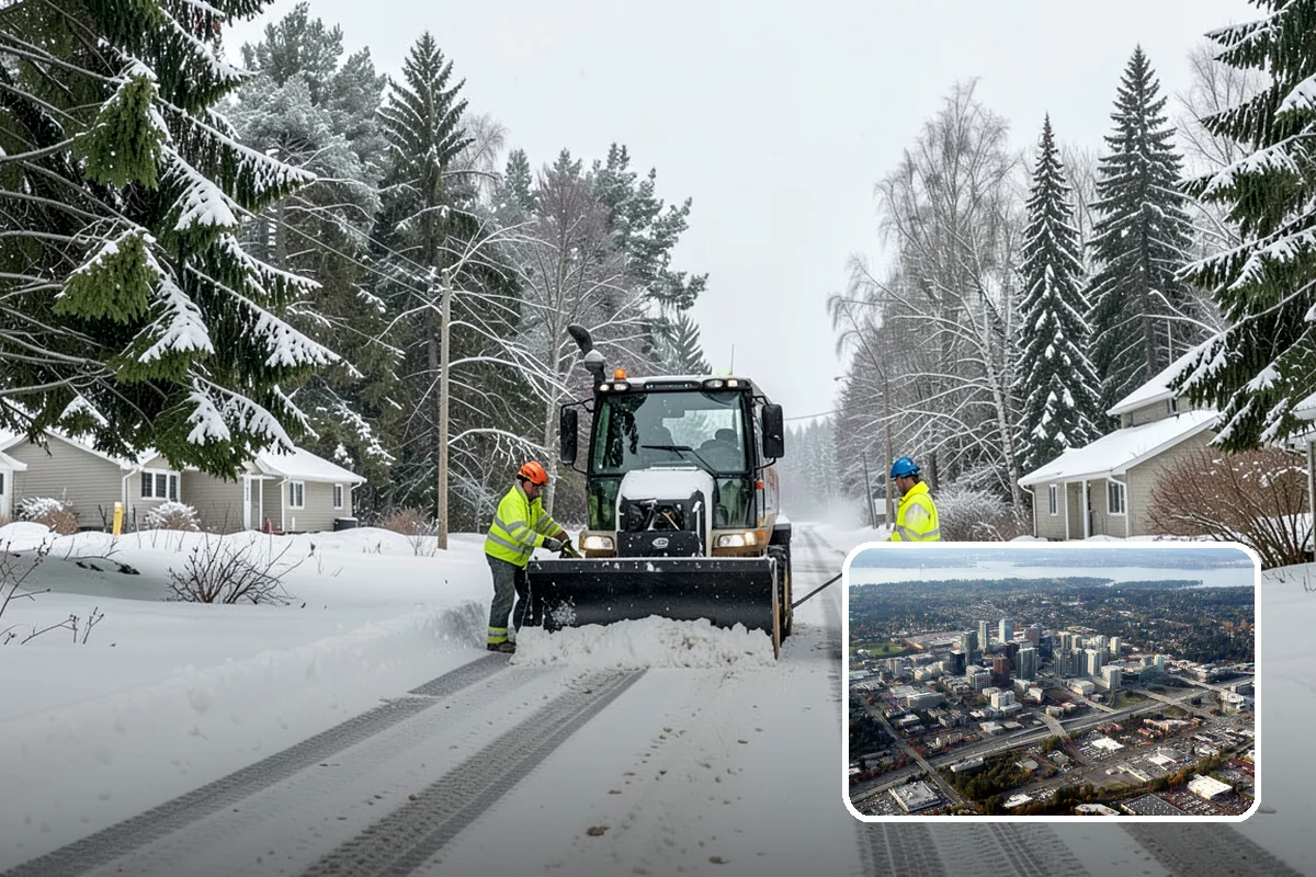 Rental Property Snow Removal in Bellevue, King County, WA - Reduces landlord liability from slip-and-fall claims