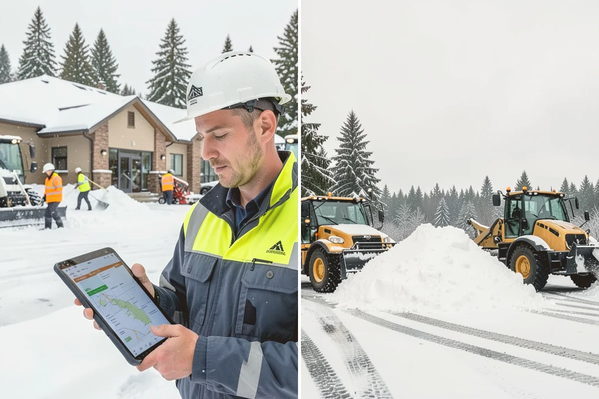 Rental Property Snow Removal in Bellevue, King County, WA - We inventory the walkways, drives, and entries to service