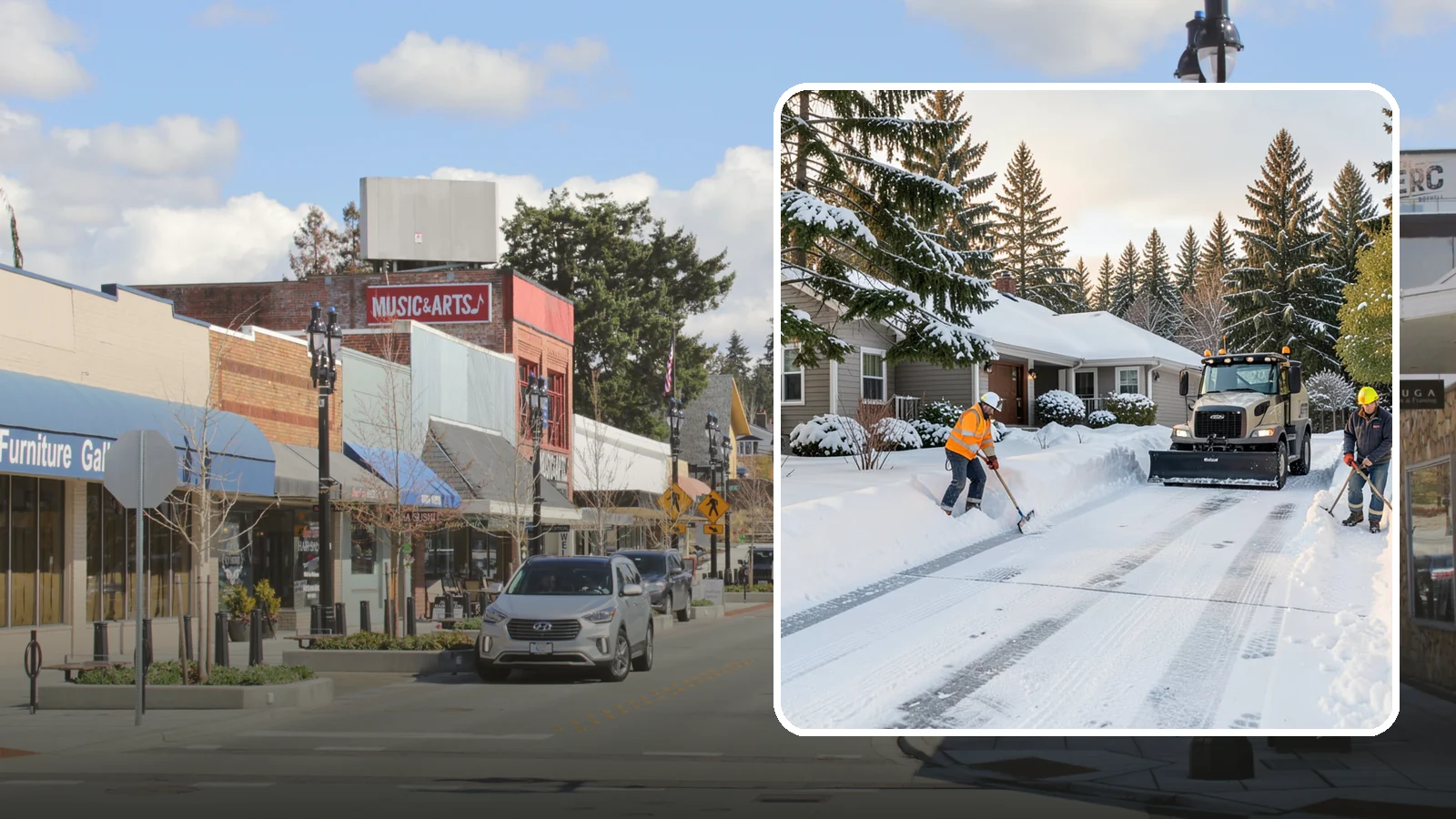 Rental Property Snow Removal in Bothell, King County, WA - We handle snow and ice for Western Washington rental properties so owners stay compliant and tenants stay safe.