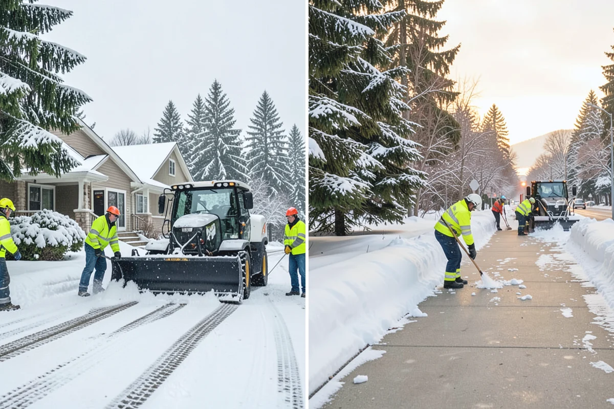 Rental Property Snow Removal in Buckley, Pierce County, WA - We inventory the walkways, drives, and entries to service