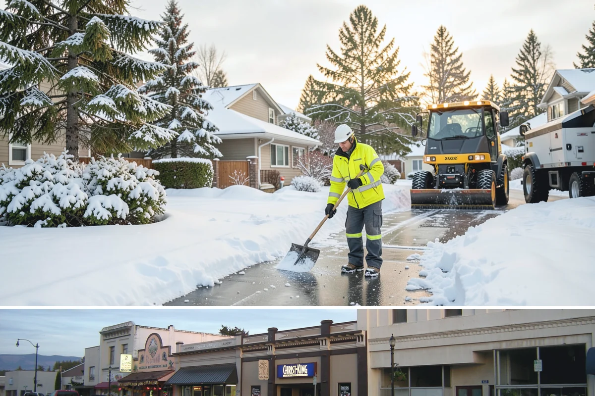 Rental Property Snow Removal in Burlington, Skagit County, WA - Rental properties need prompt clearing with every snowfall and reliable treatment through the freeze-thaw cycles typical of our...