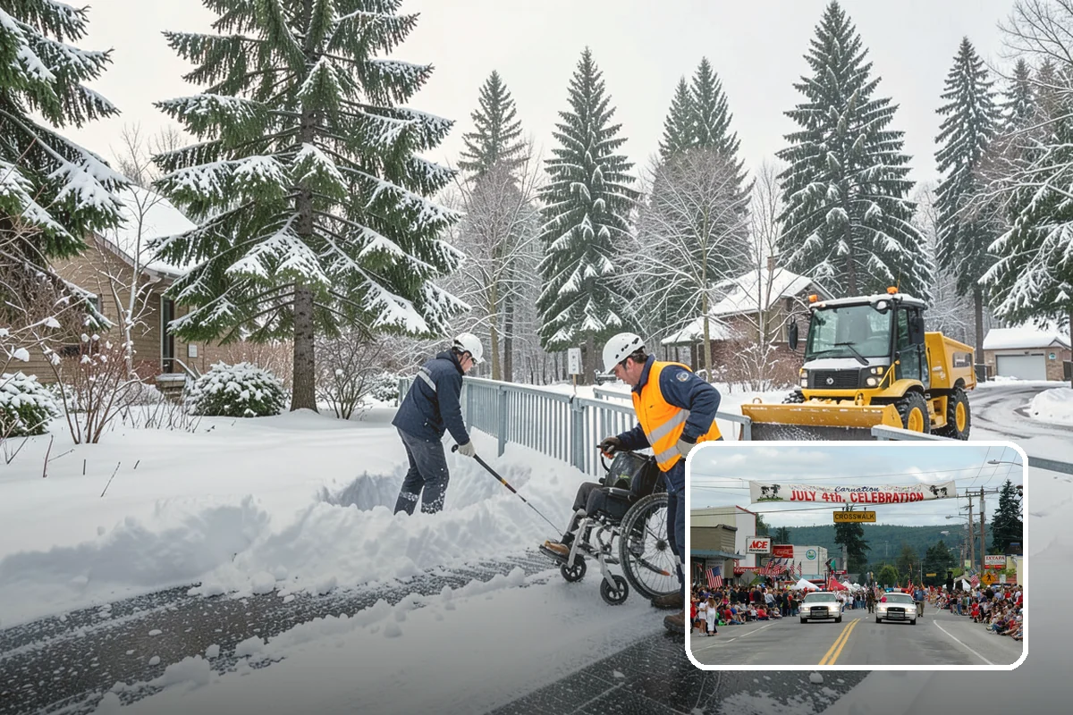 Rental Property Snow Removal in Carnation, King County, WA - Reduces landlord liability from slip-and-fall claims
