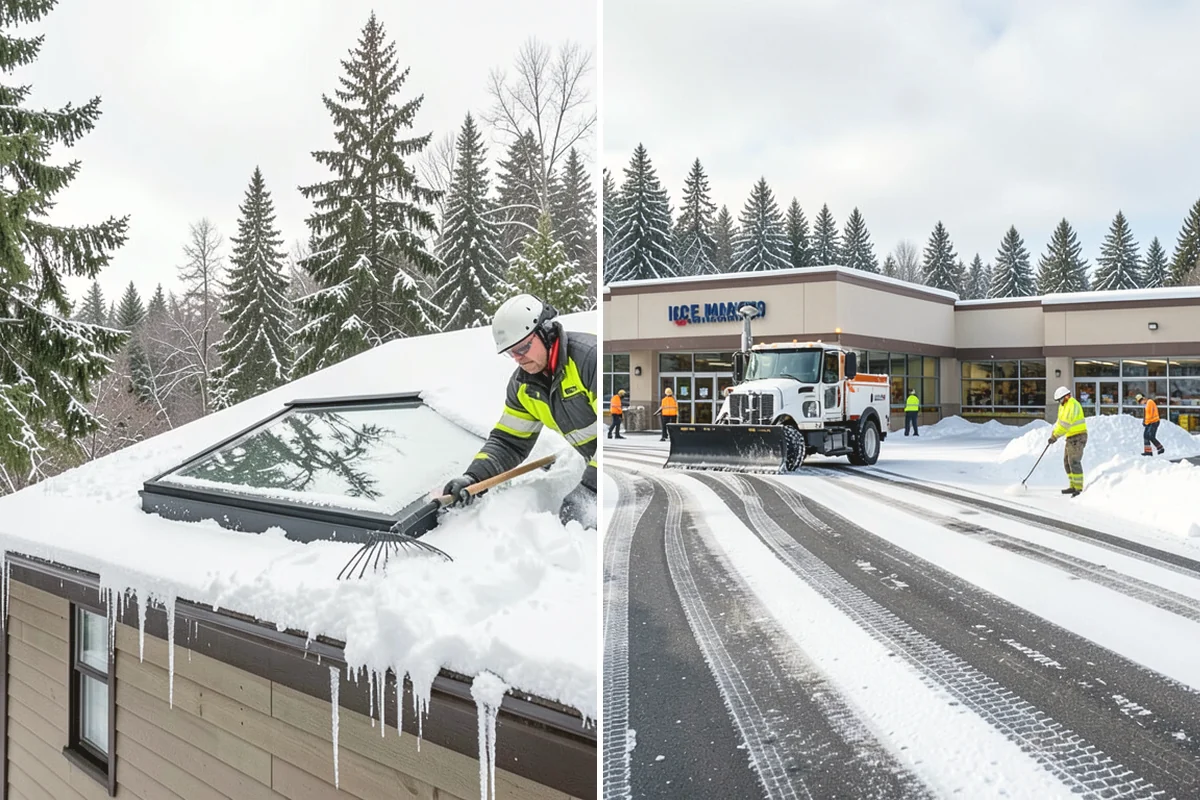 Rental Property Snow Removal in Carnation, King County, WA - We inventory the walkways, drives, and entries to service