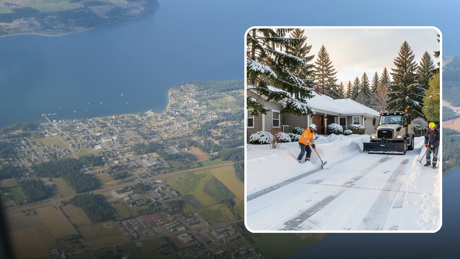 Rental Property Snow Removal in Coupeville, Island County, WA - We handle snow and ice for Western Washington rental properties so owners stay compliant and tenants stay safe.