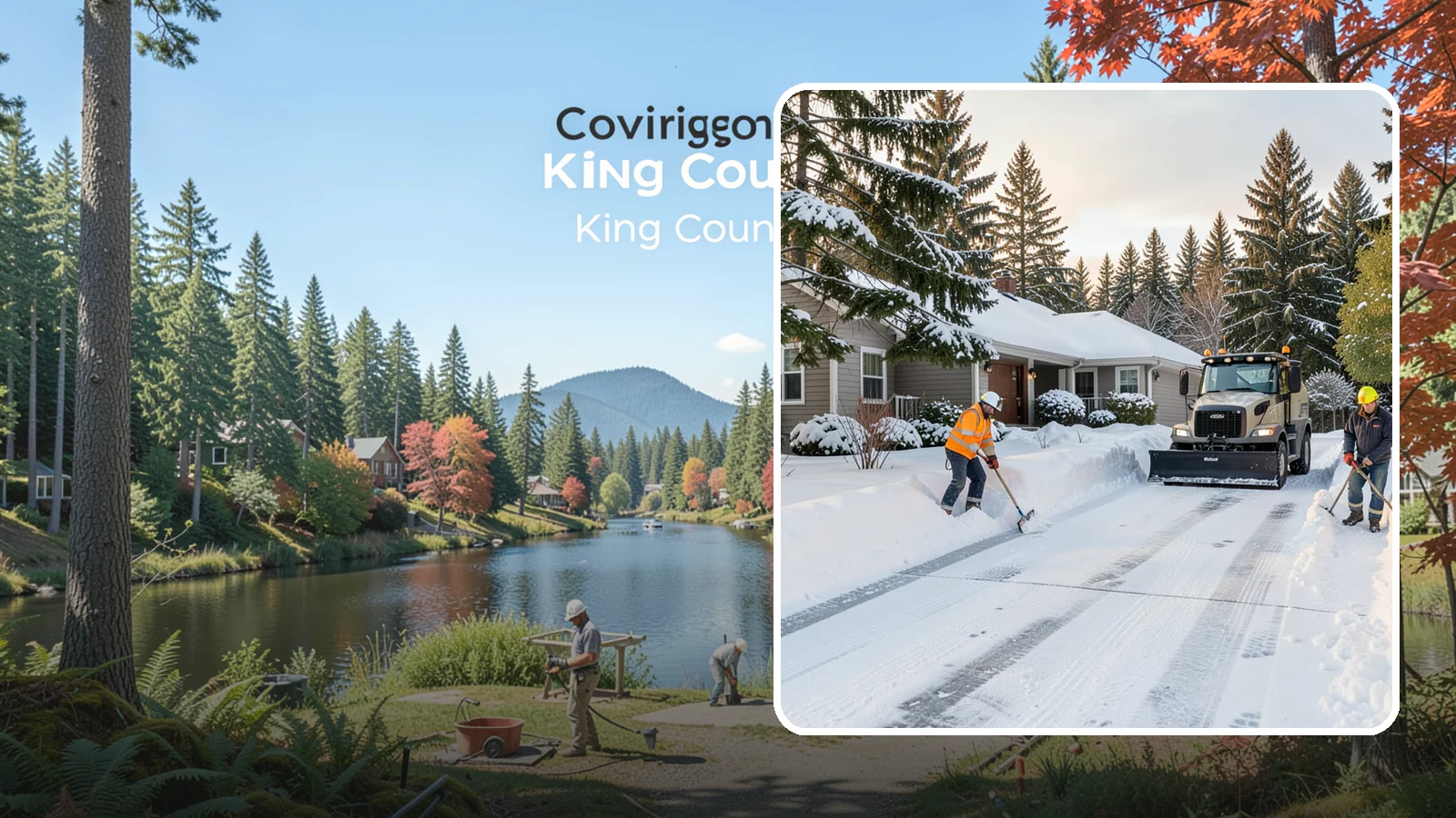 Rental Property Snow Removal in Covington, King County, WA - We handle snow and ice for Western Washington rental properties so owners stay compliant and tenants stay safe.