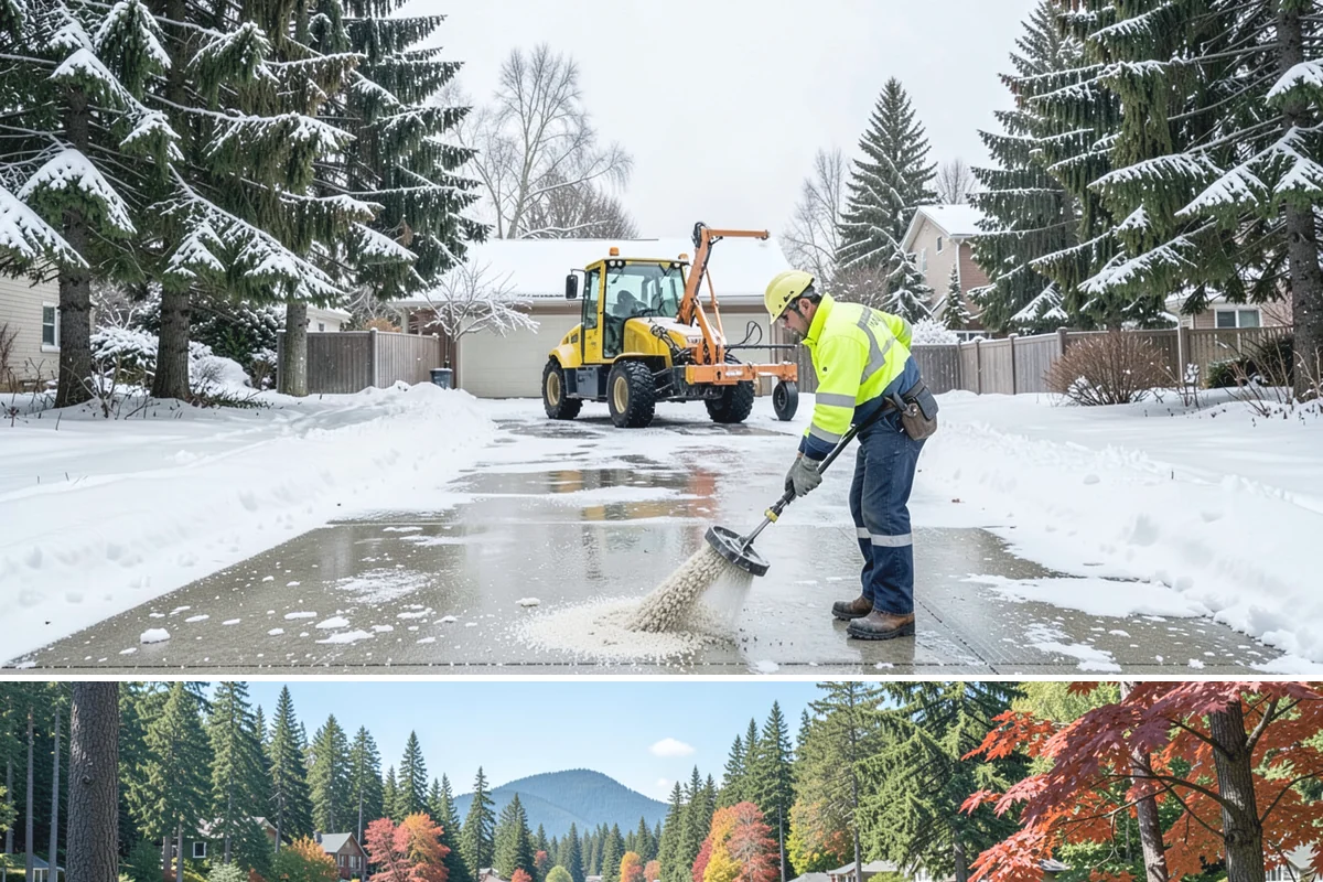 Rental Property Snow Removal in Covington, King County, WA - Rental properties need prompt clearing with every snowfall and reliable treatment through the freeze-thaw cycles typical of our...