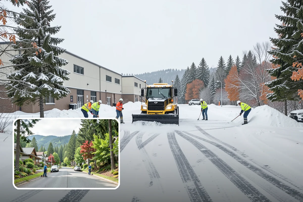 Rental Property Snow Removal in Darrington, Snohomish County, WA - Reduces landlord liability from slip-and-fall claims