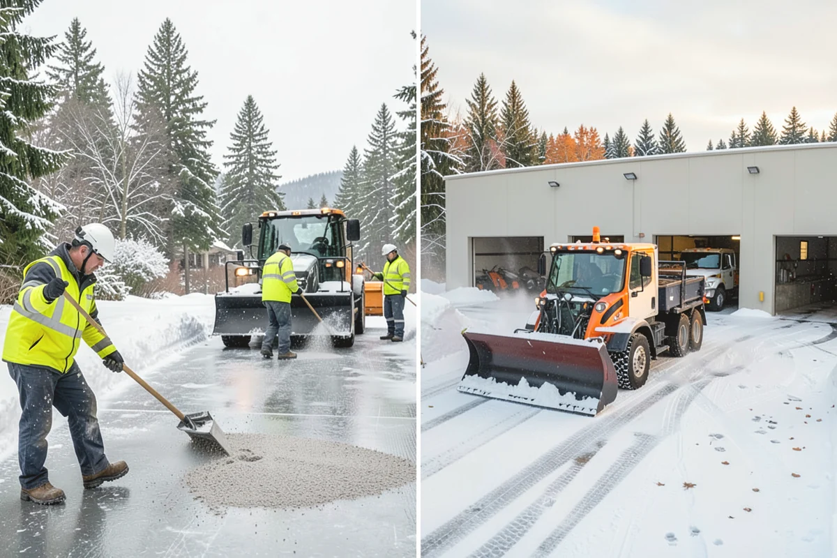 Rental Property Snow Removal in Duvall, King County, WA - We inventory the walkways, drives, and entries to service