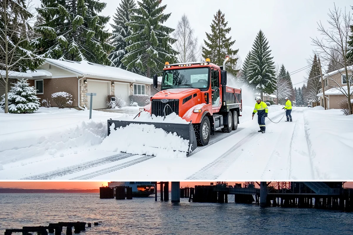 Rental Property Snow Removal in Edmonds, Snohomish County, WA - Rental properties need prompt clearing with every snowfall and reliable treatment through the freeze-thaw cycles typical of our...