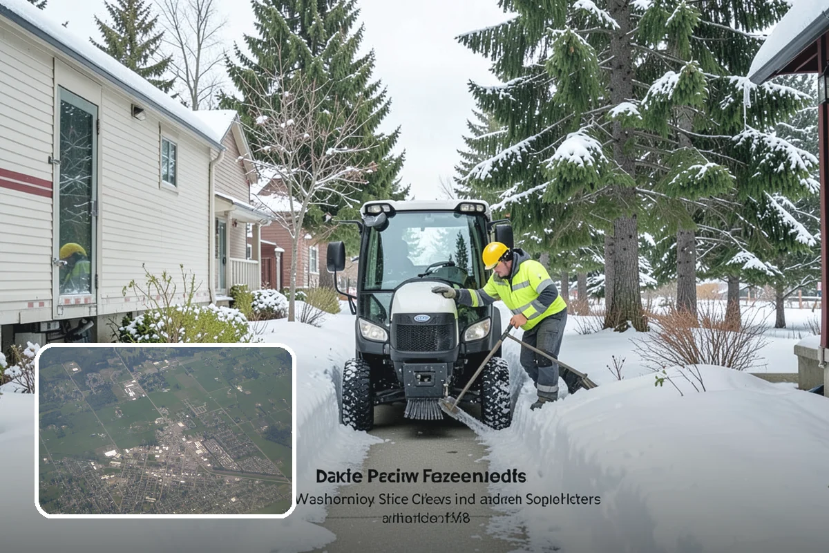 Rental Property Snow Removal in Enumclaw, King County, WA - Reduces landlord liability from slip-and-fall claims