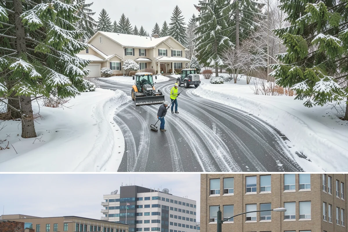 Rental Property Snow Removal in Everett, Snohomish County, WA - Rental properties need prompt clearing with every snowfall and reliable treatment through the freeze-thaw cycles typical of our...