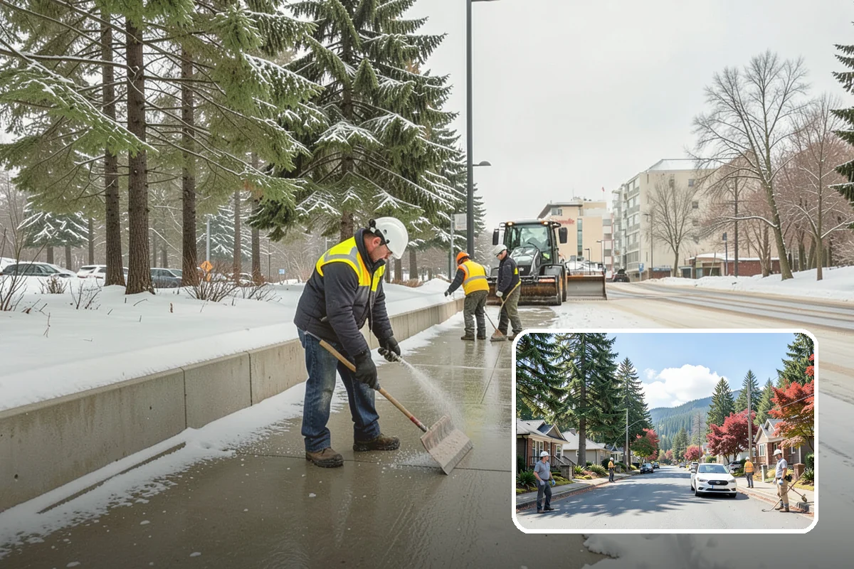 Rental Property Snow Removal in Hunts Point, King County, WA - Reduces landlord liability from slip-and-fall claims