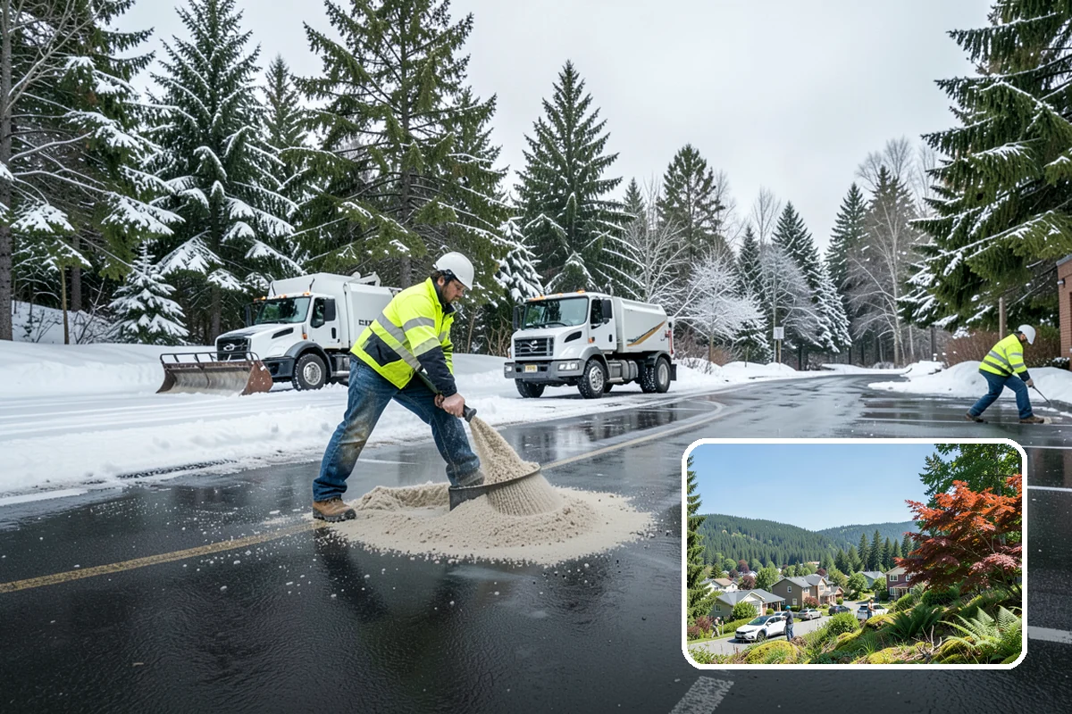 Rental Property Snow Removal in Index, Snohomish County, WA - Reduces landlord liability from slip-and-fall claims