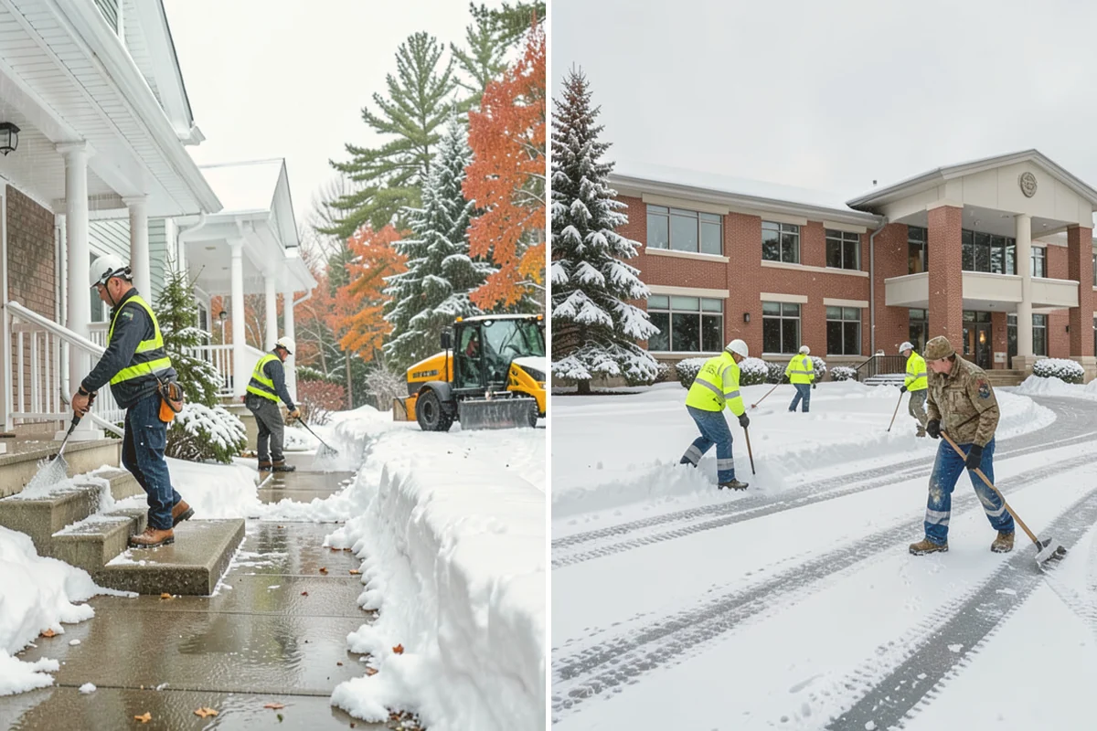 Rental Property Snow Removal in Kent, King County, WA - We inventory the walkways, drives, and entries to service