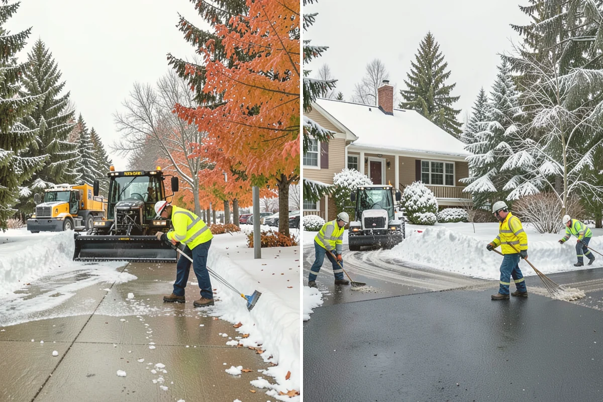 Rental Property Snow Removal in Kirkland, King County, WA - We inventory the walkways, drives, and entries to service