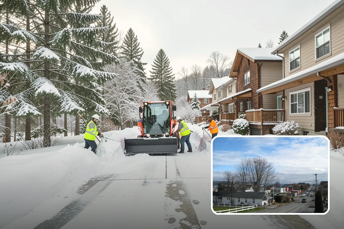 Rental Property Snow Removal in Langley, Island County, WA - Reduces landlord liability from slip-and-fall claims