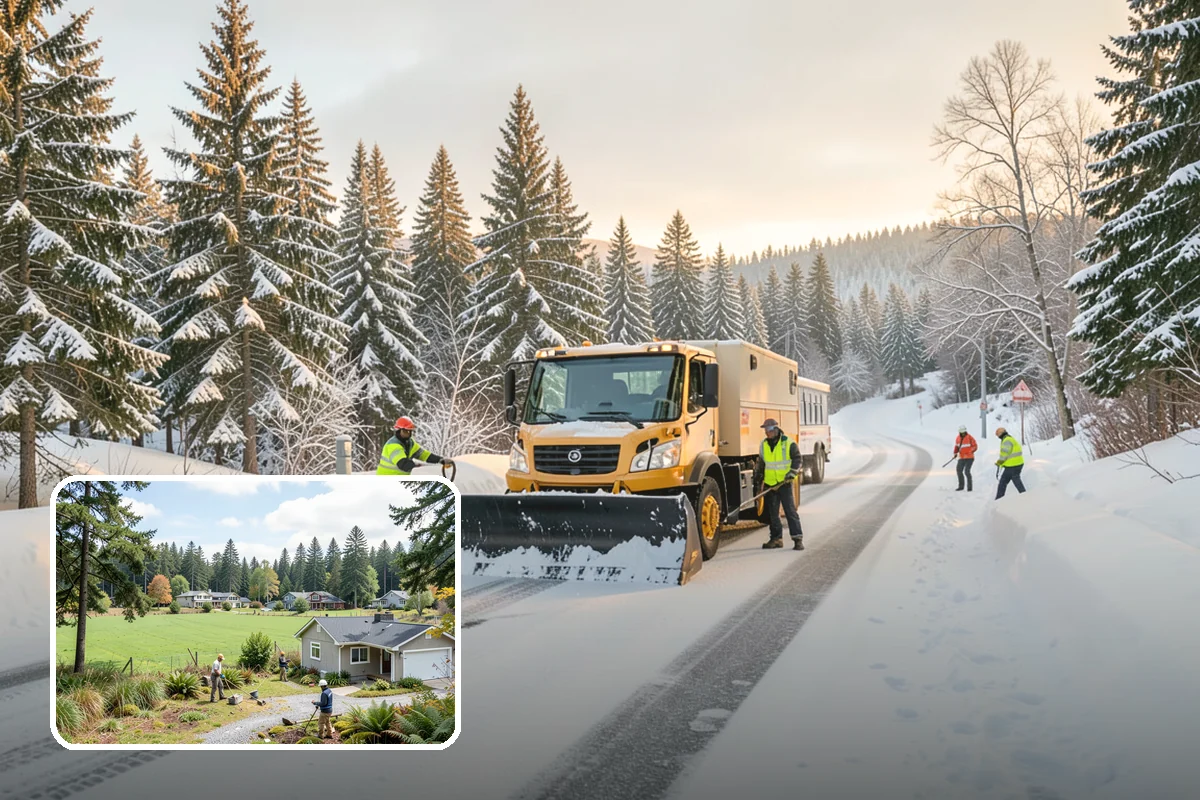 Rental Property Snow Removal in Lyman, Skagit County, WA - Reduces landlord liability from slip-and-fall claims