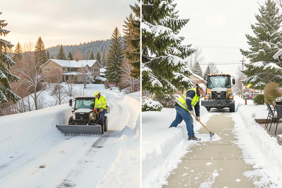 Rental Property Snow Removal in Lynnwood, Snohomish County, WA - We inventory the walkways, drives, and entries to service