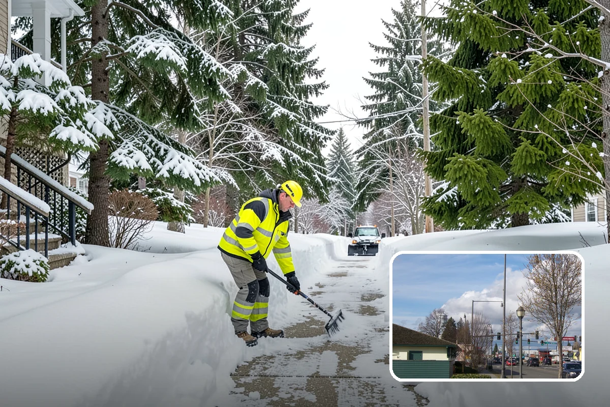 Rental Property Snow Removal in Marysville, Snohomish County, WA - Reduces landlord liability from slip-and-fall claims