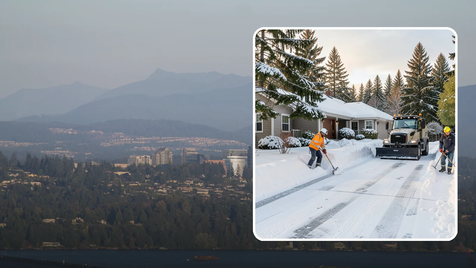 Rental Property Snow Removal in Medina, King County, WA - We handle snow and ice for Western Washington rental properties so owners stay compliant and tenants stay safe.