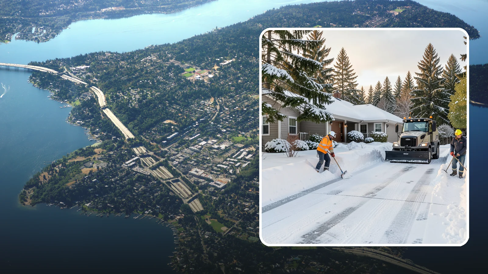 Rental Property Snow Removal in Mercer Island, King County, WA - We handle snow and ice for Western Washington rental properties so owners stay compliant and tenants stay safe.